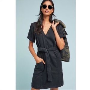 Pilcro and Letterpress black classic shift dress